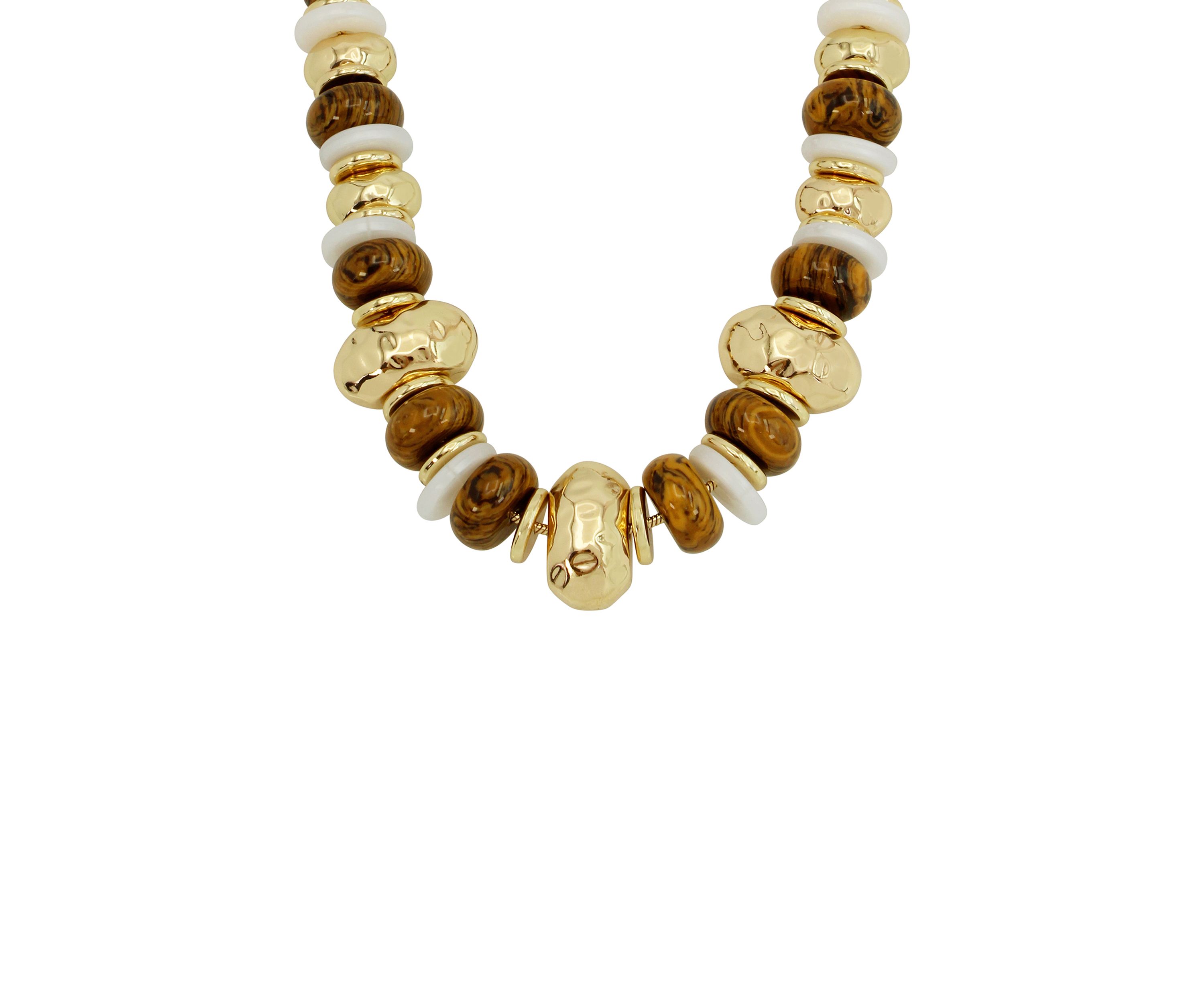 Mixed Beaded Statement Necklace