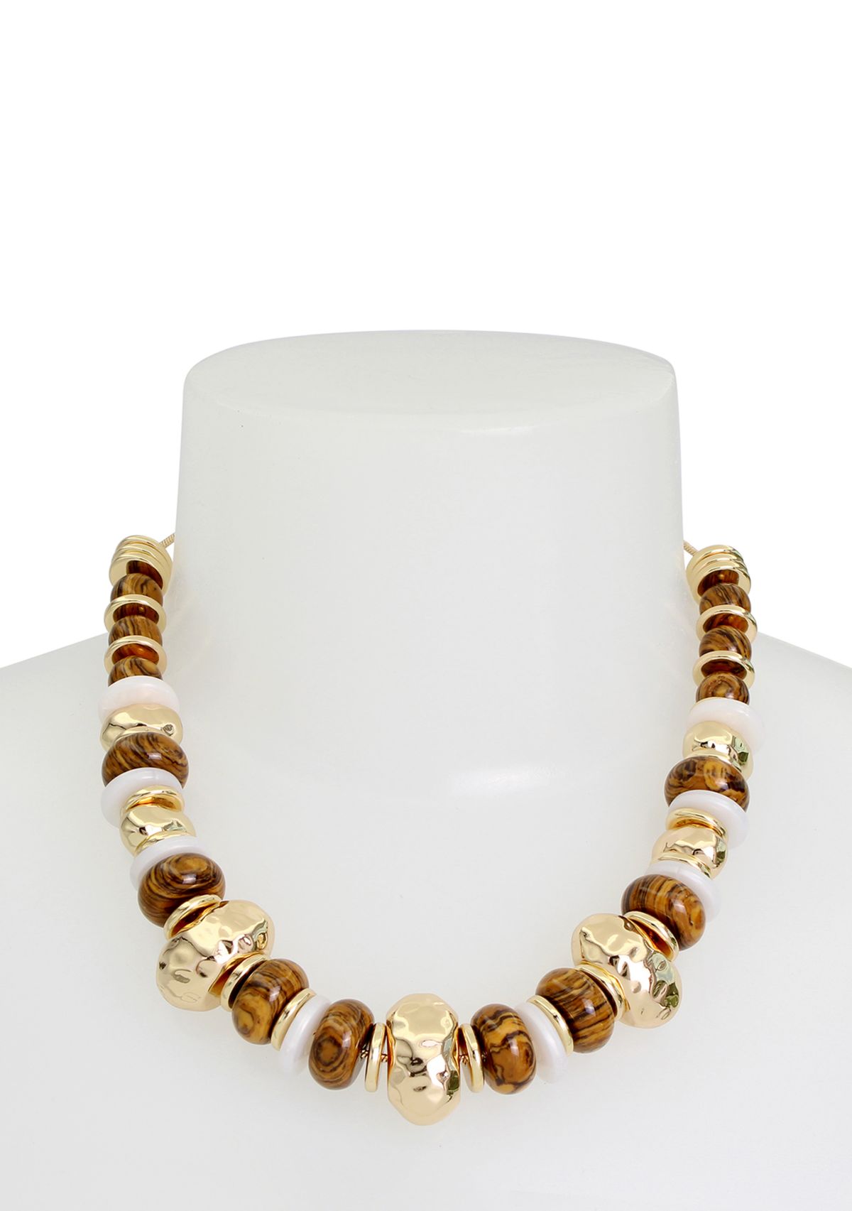 Mixed Beaded Statement Necklace