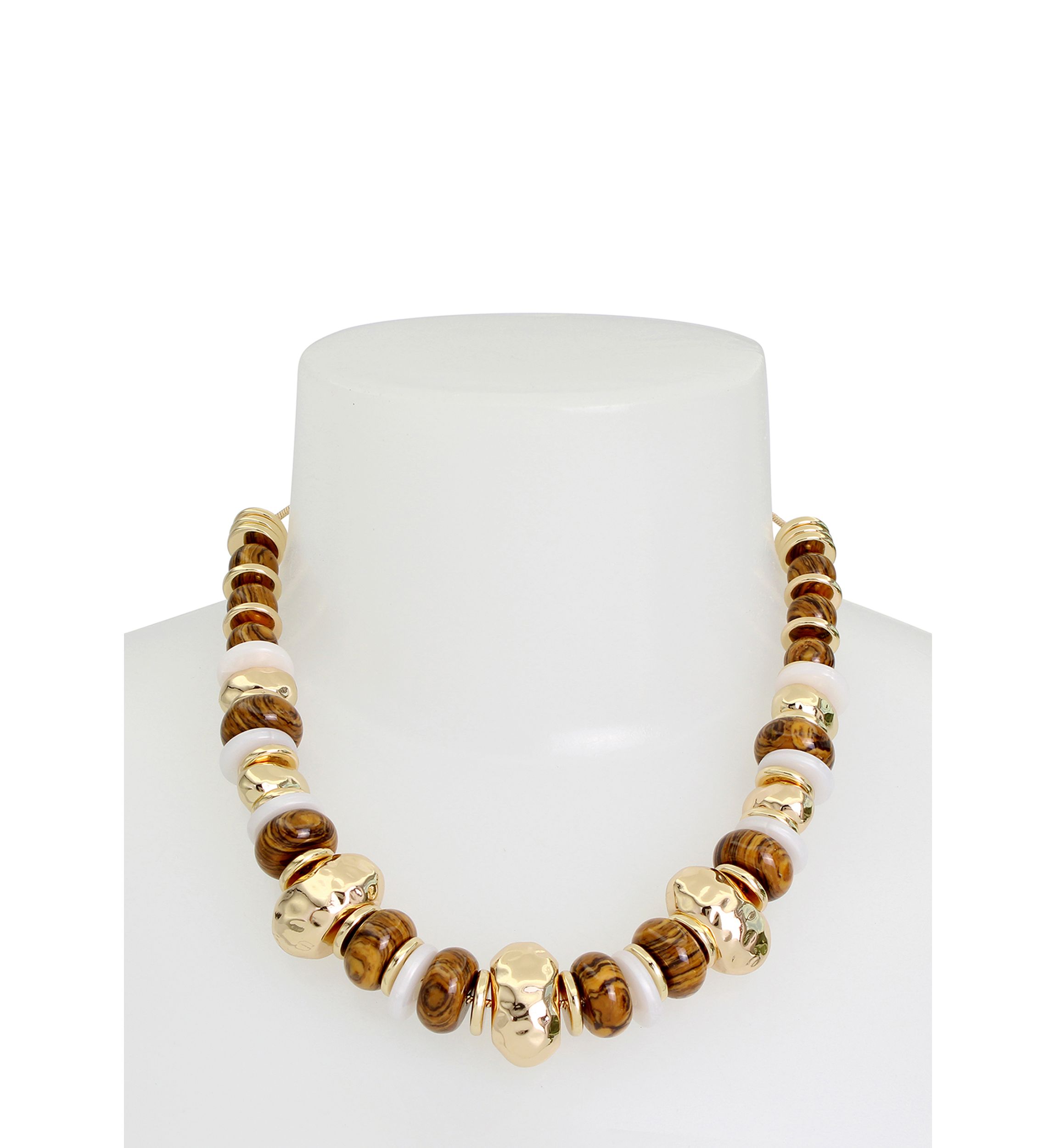 Mixed Beaded Statement Necklace