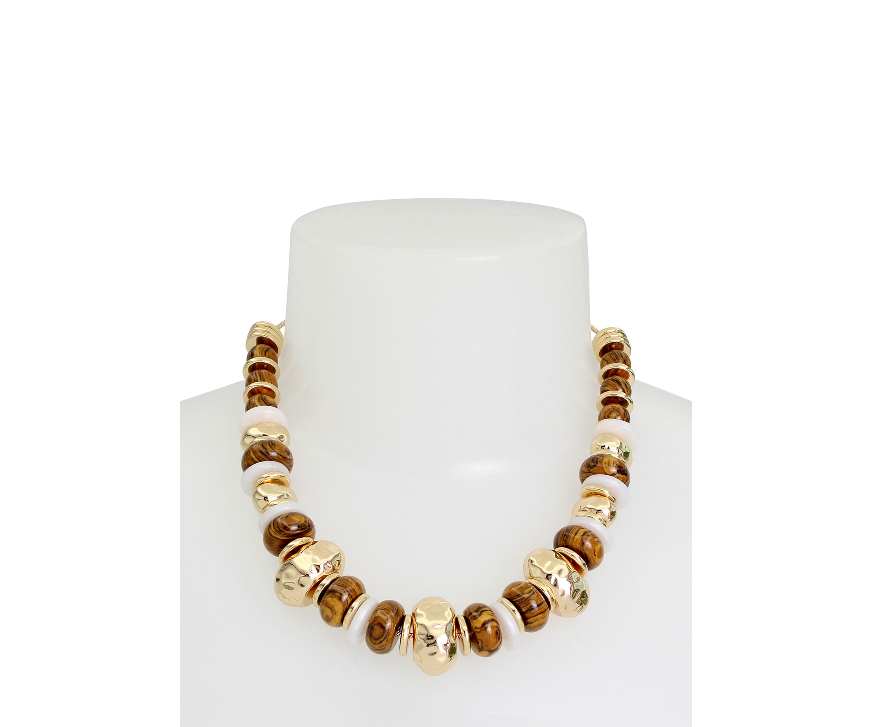 Mixed Beaded Statement Necklace