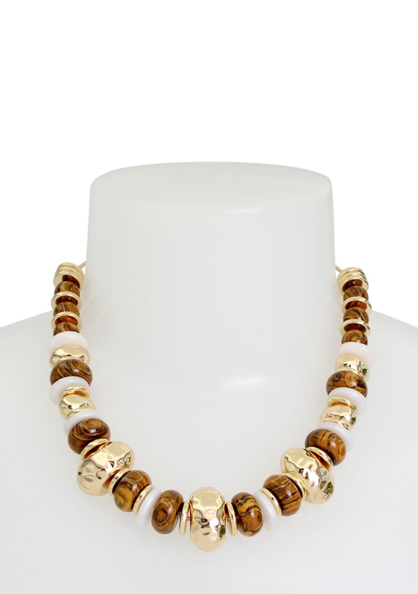 Mixed Beaded Statement Necklace