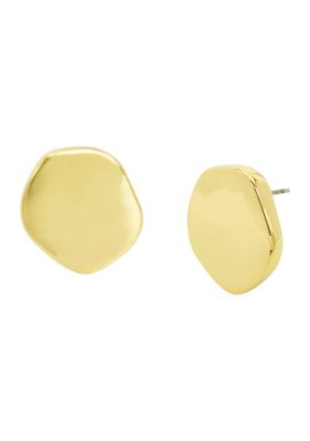 Robert Lee Morris Soho Sculpted Disc Stud Earrings, Gold