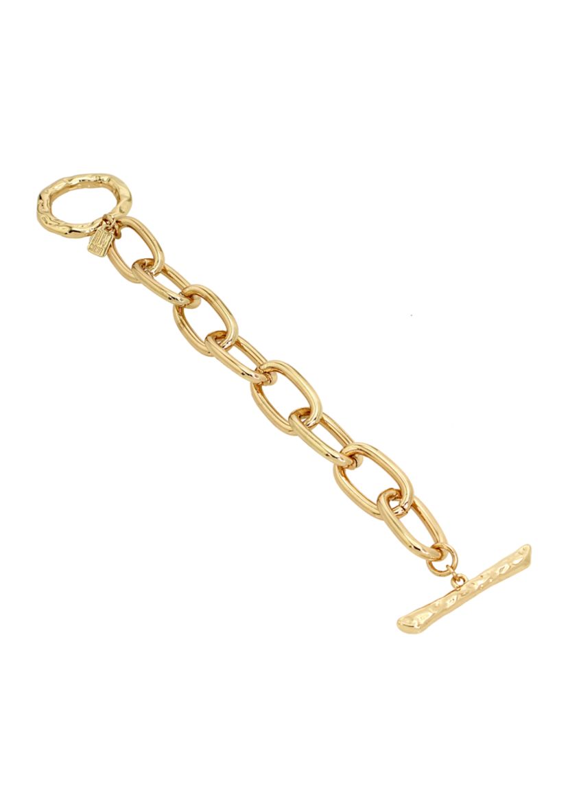 Textured Chain Link Bracelet