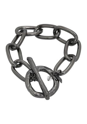 Robert Lee Morris Soho Textured Chain Link Bracelet, 7.75 in