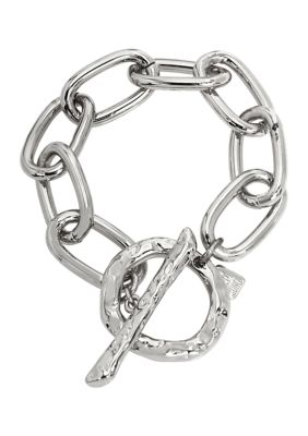 Robert Lee Morris Soho Textured Chain Link Bracelet, 7.75 in