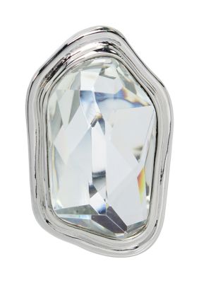 Robert Lee Morris Soho Molten Crystal Stone Brooch