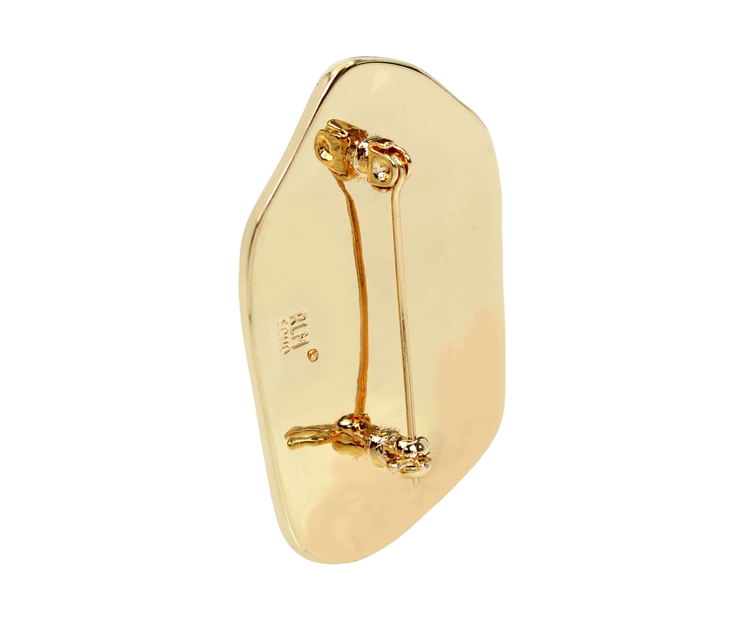 Molten Crystal Stone Brooch