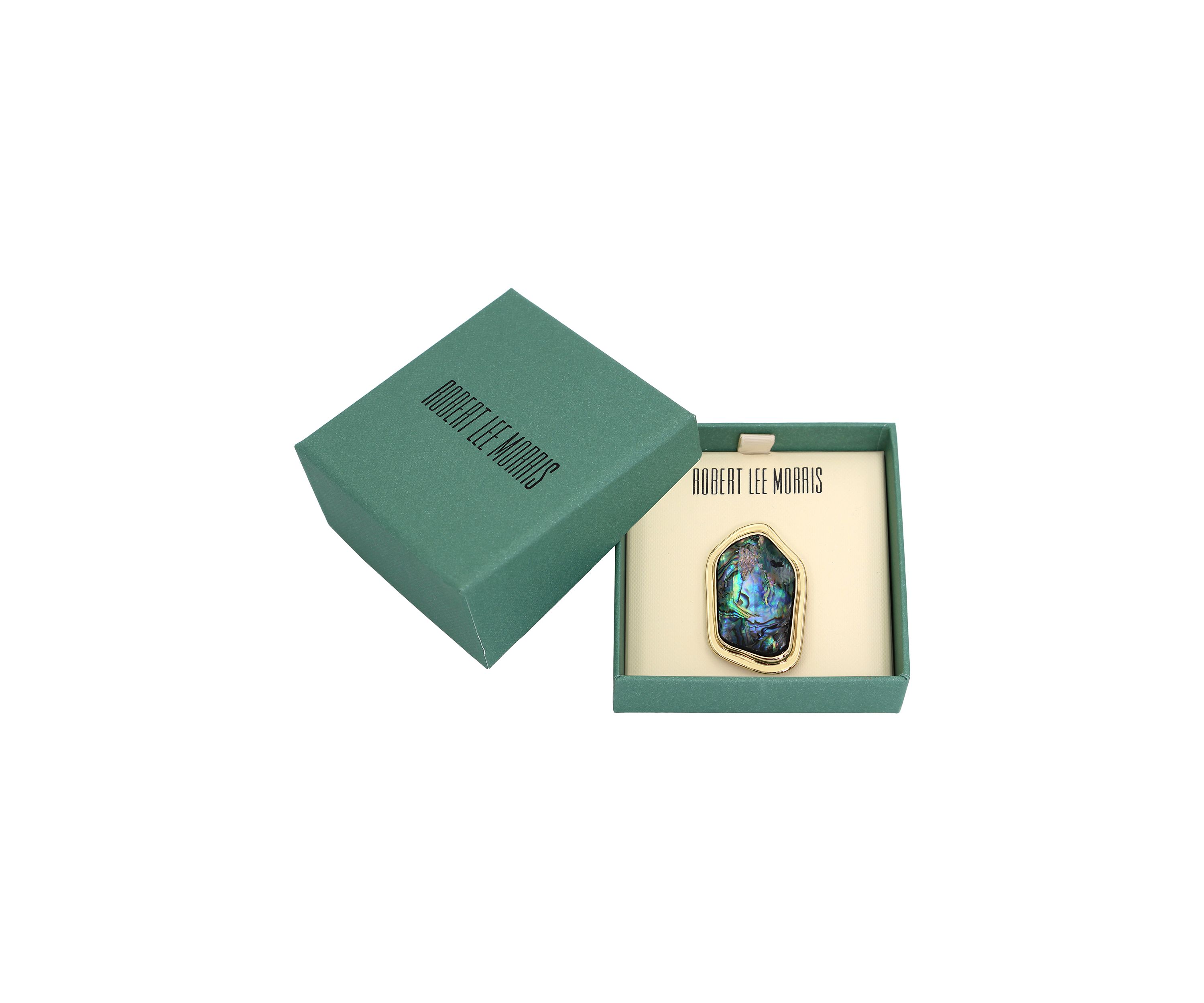 Molten Crystal Stone Brooch