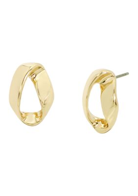 Robert Lee Morris Soho Sculptural Stud Earrings, Gold