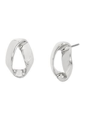 Robert Lee Morris Soho Sculptural Stud Earrings, Silver