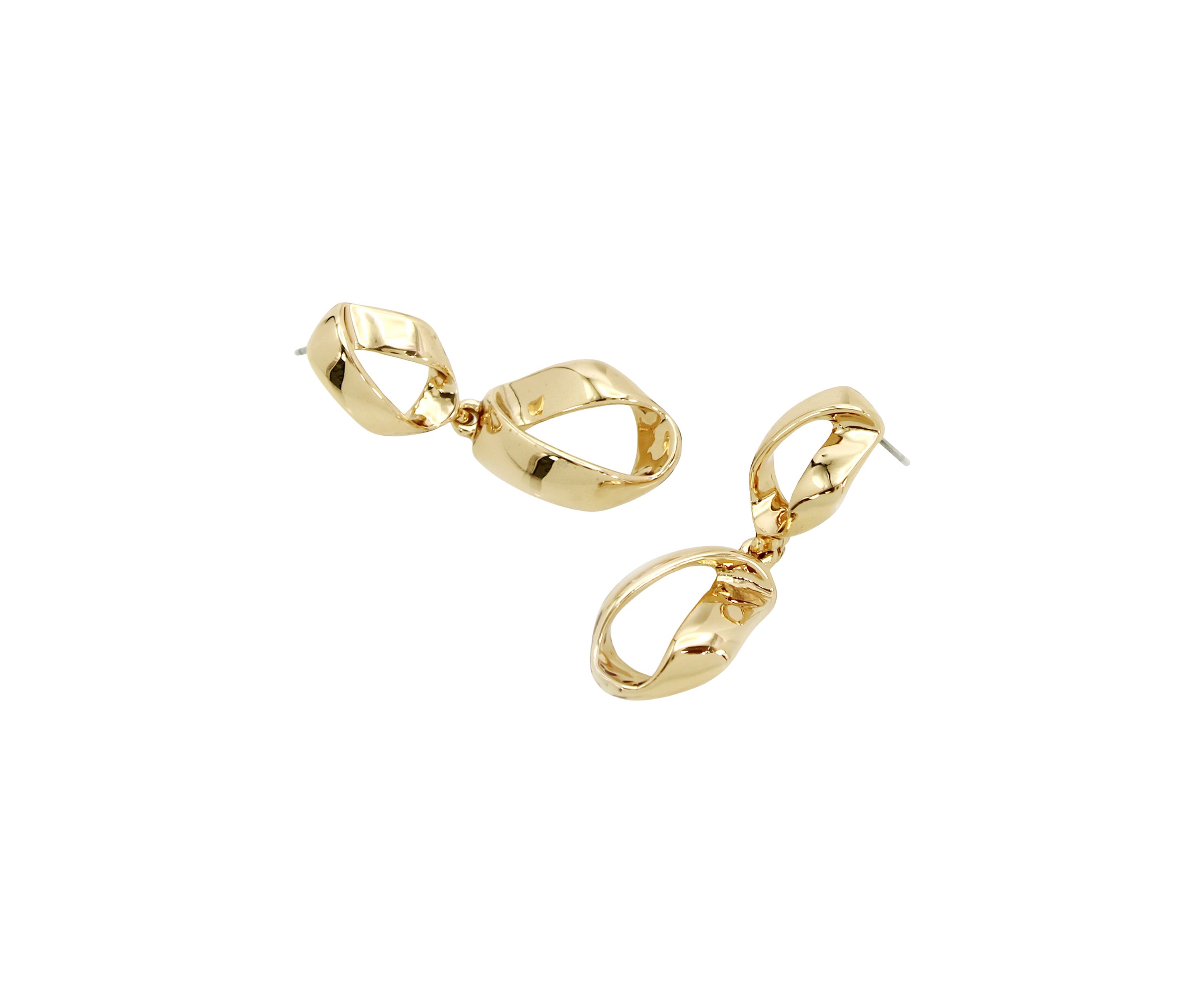 Sculptural Double Drop Earrings