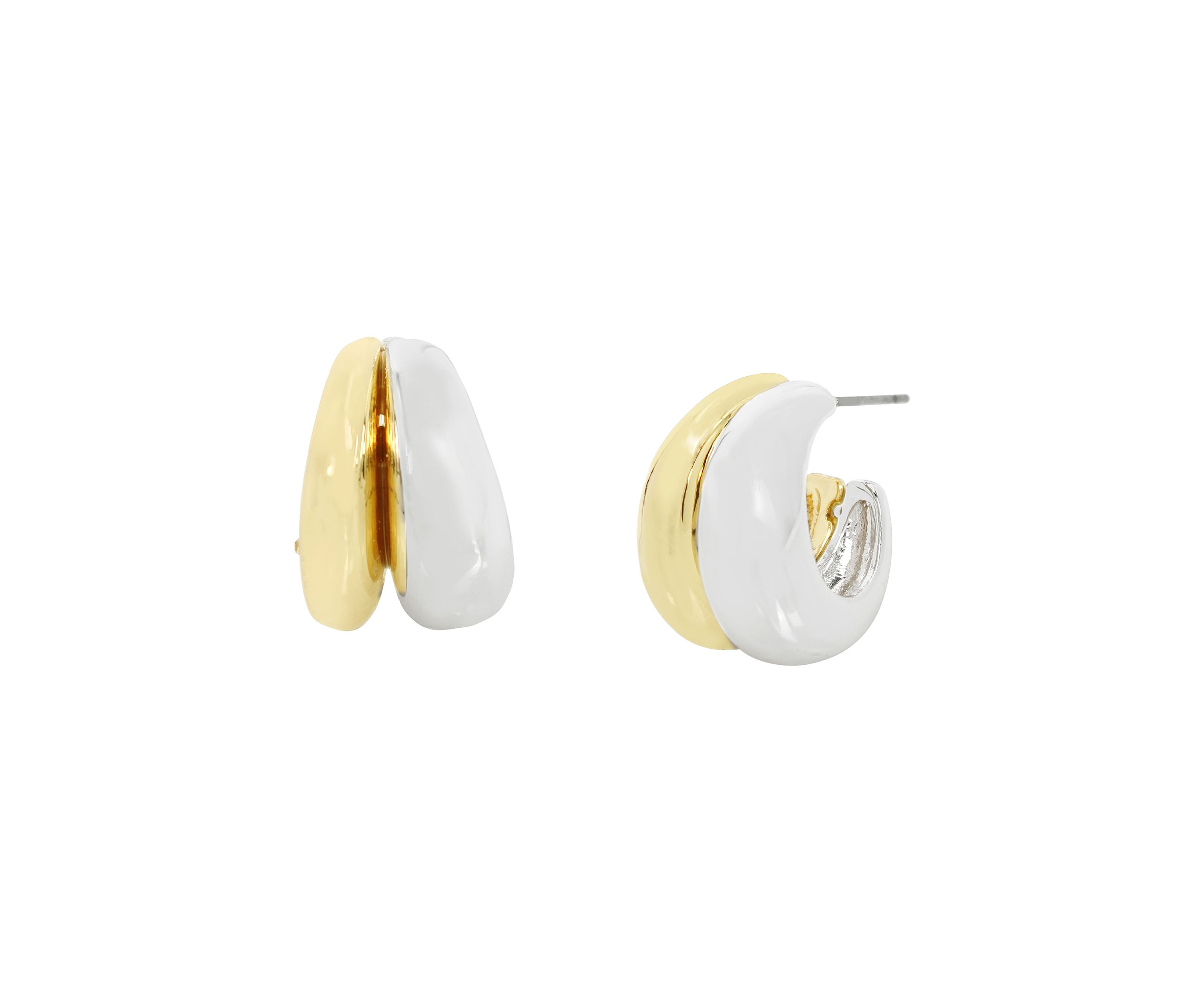 Ribbed Huggie Hoop Earrings