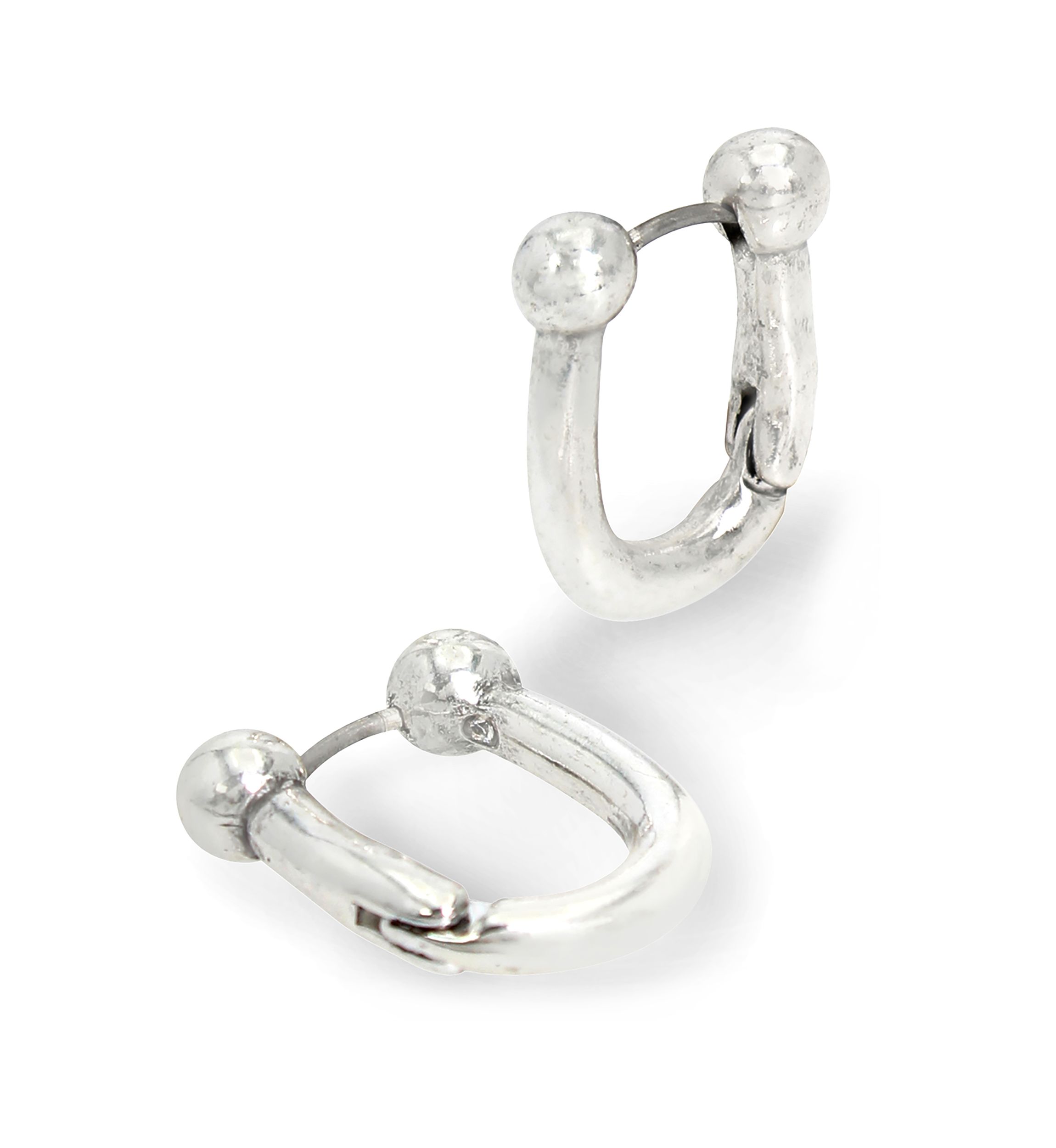 Horseshoe Huggie Hoop Earrings