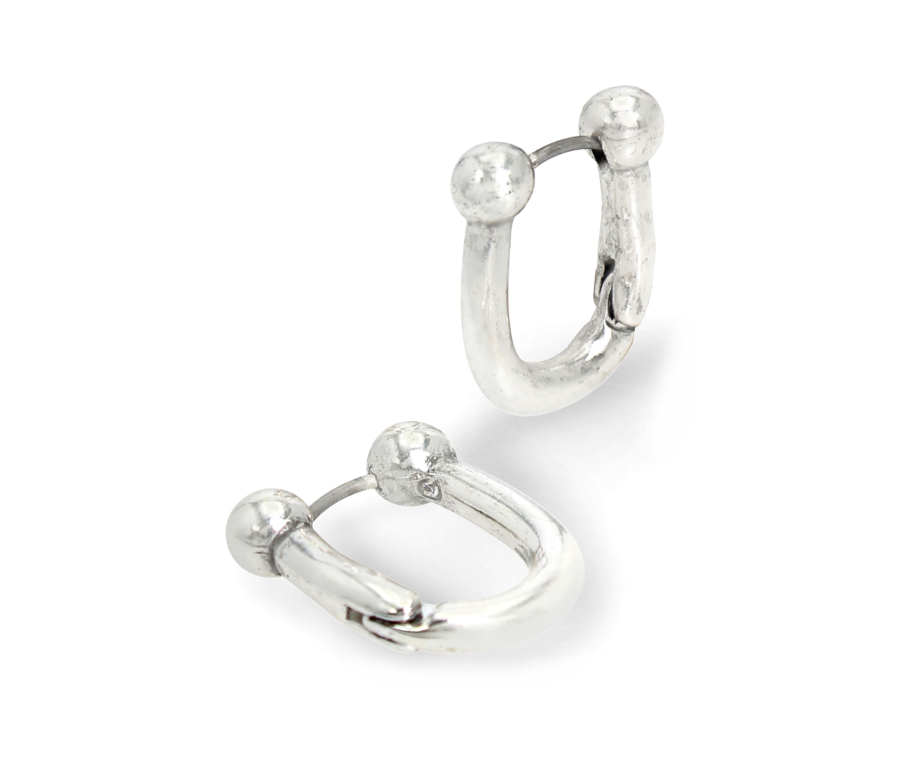 Horseshoe Huggie Hoop Earrings