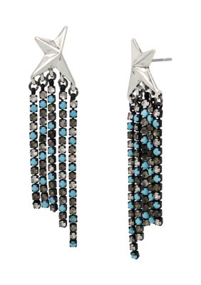 Robert Lee Morris Soho Starry Fringe Earrings