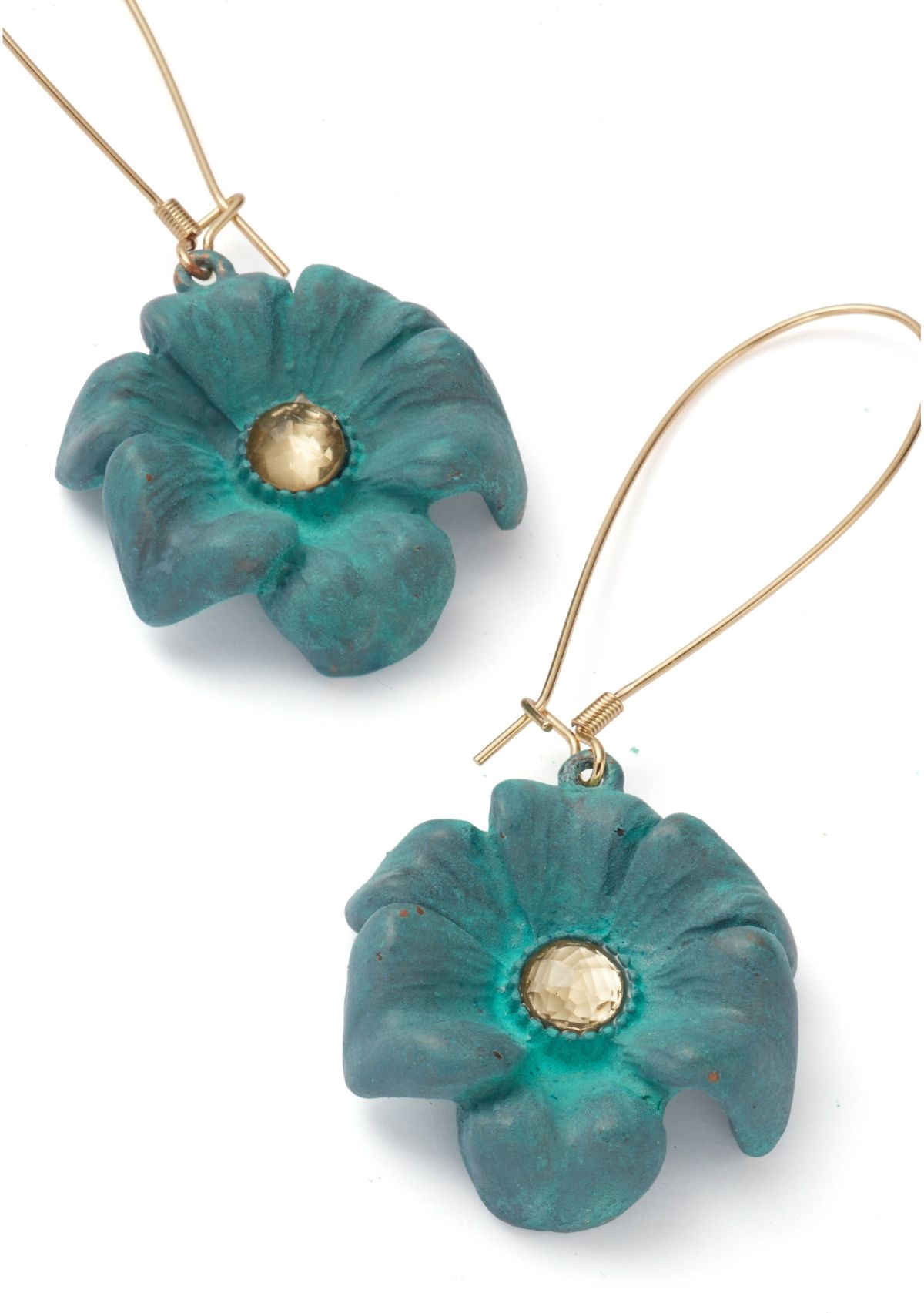 Patina Flora Dangle Earrings