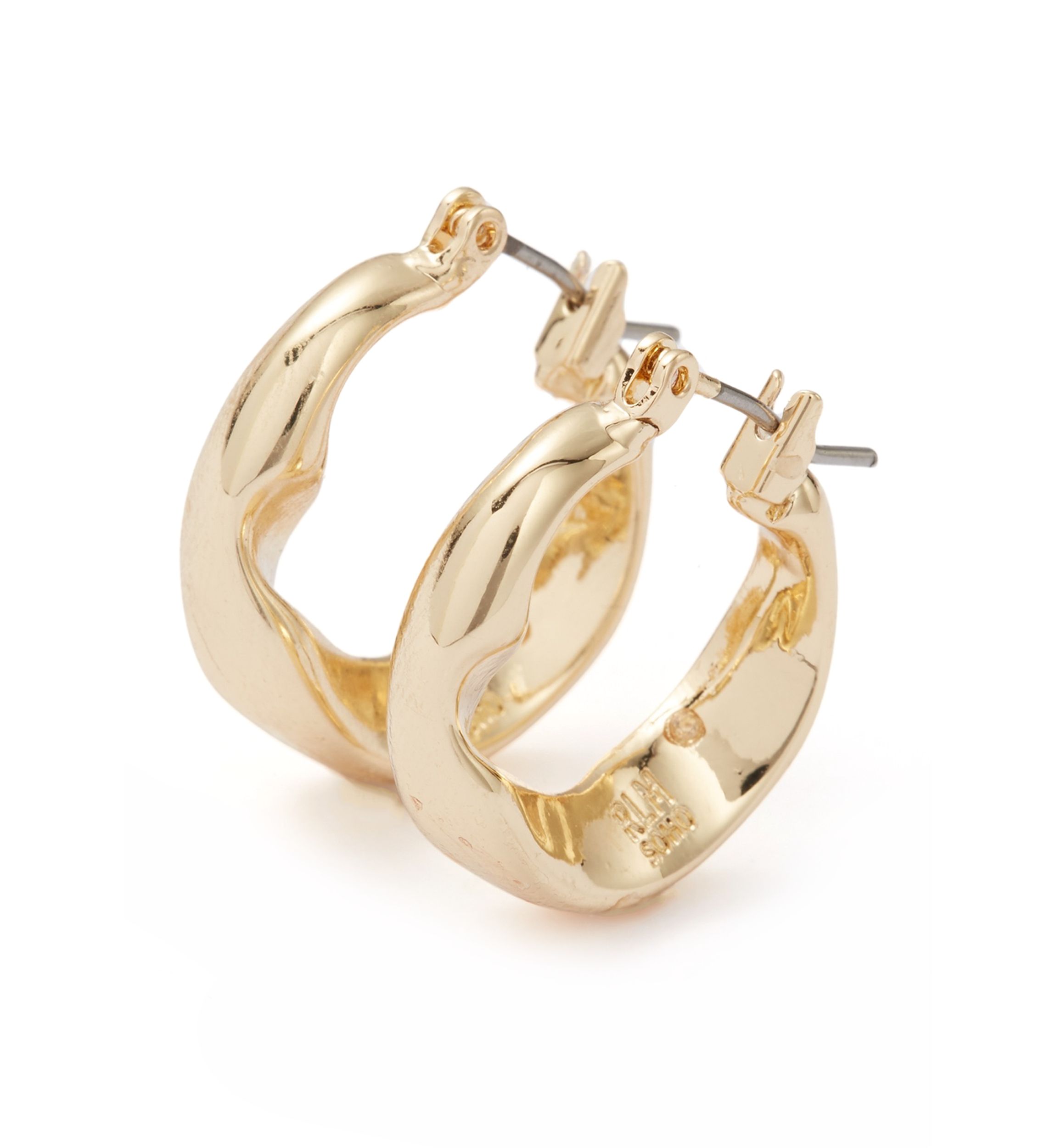Sculpted Small Hoop Earrings