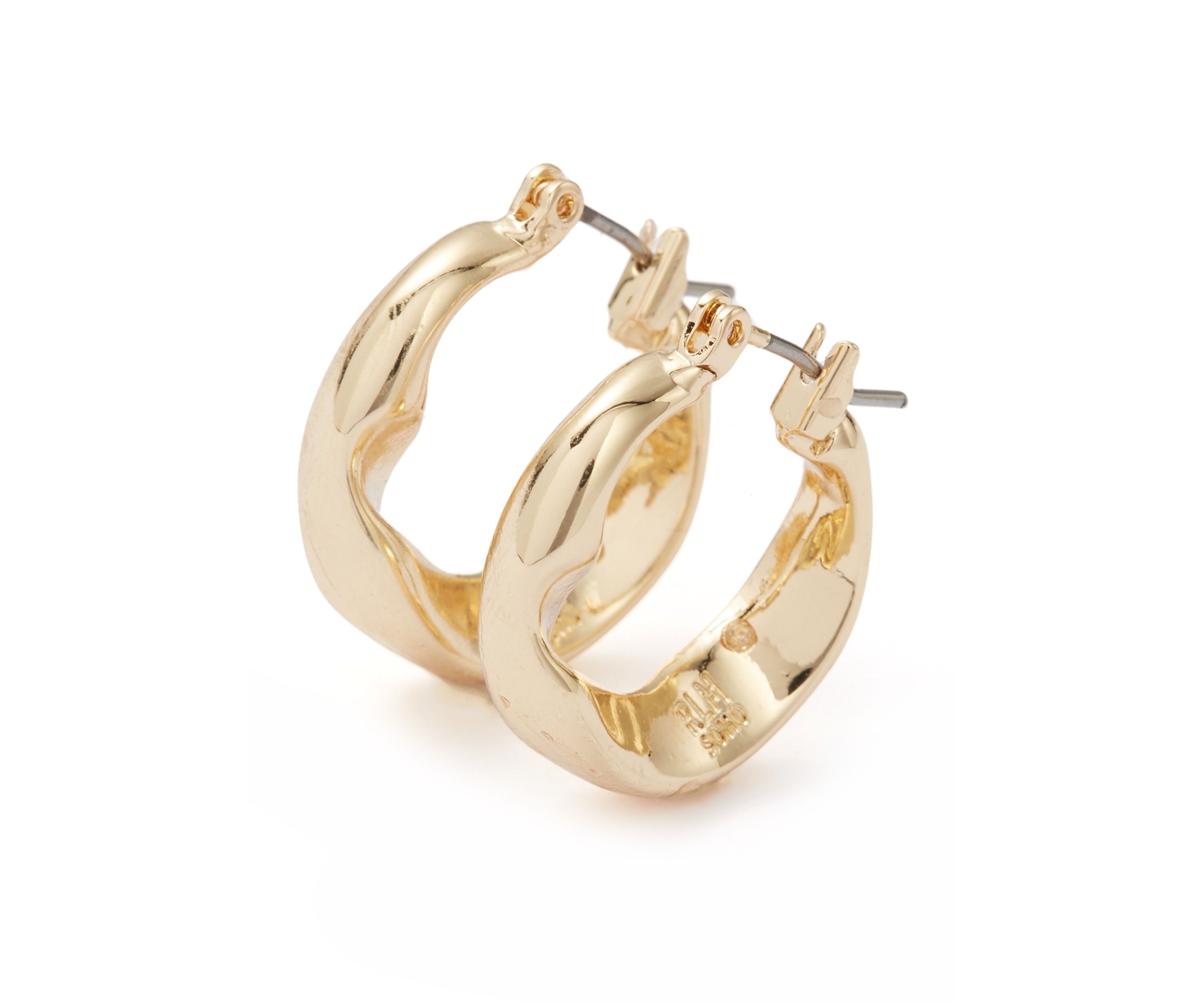 Sculpted Small Hoop Earrings