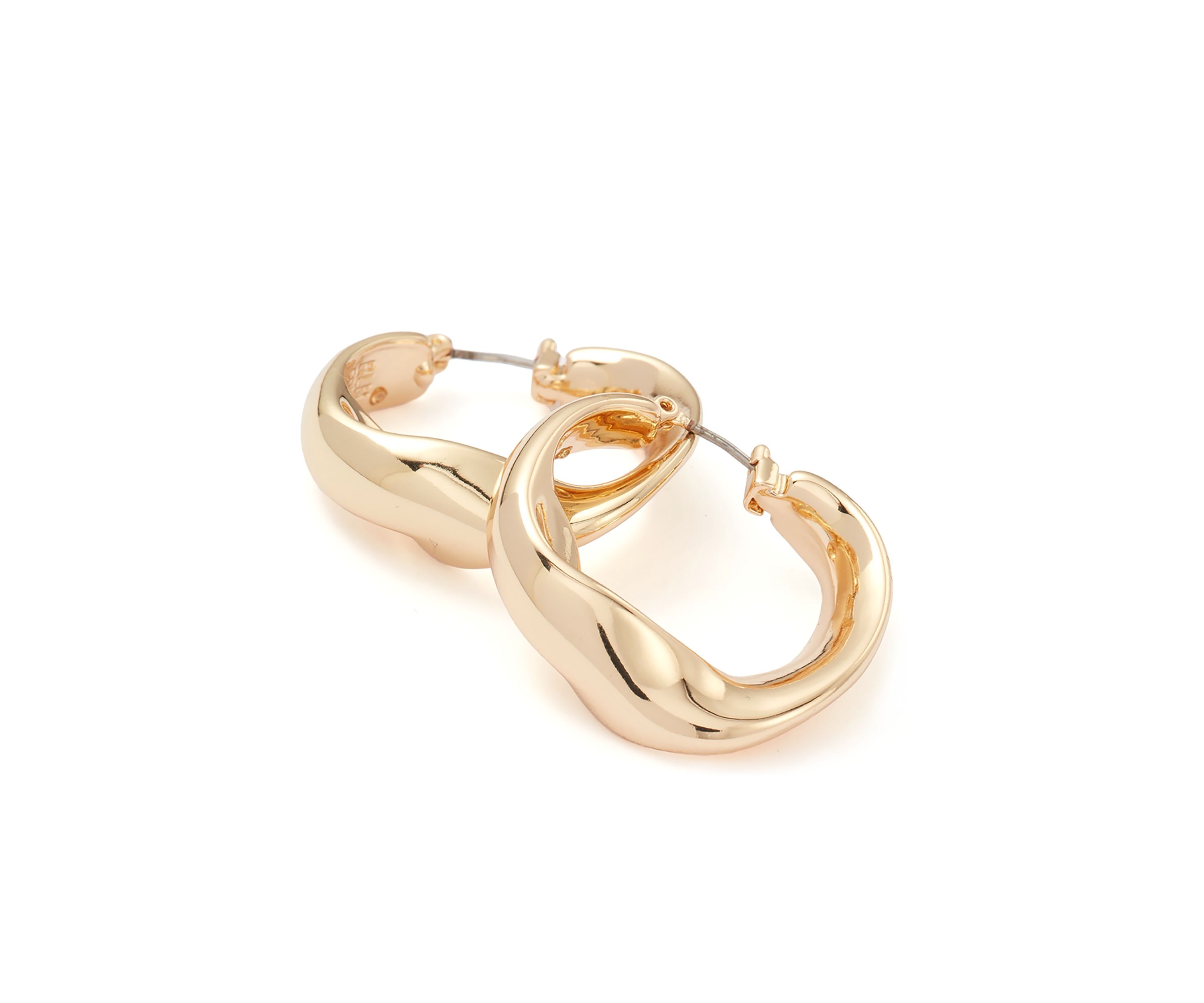 Sculpted Medium Hoop Earrings