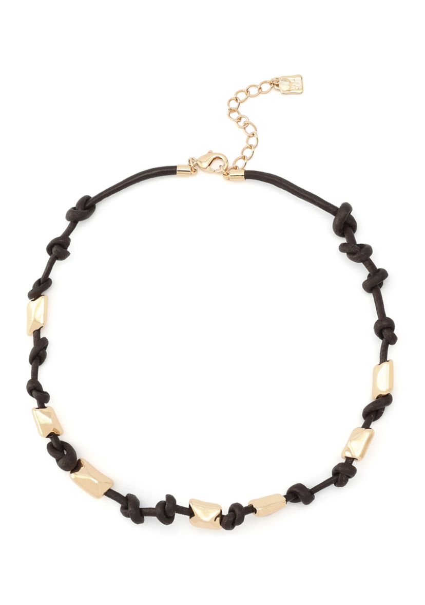 Heirloom Charms Pyramid Woven Collar Necklace