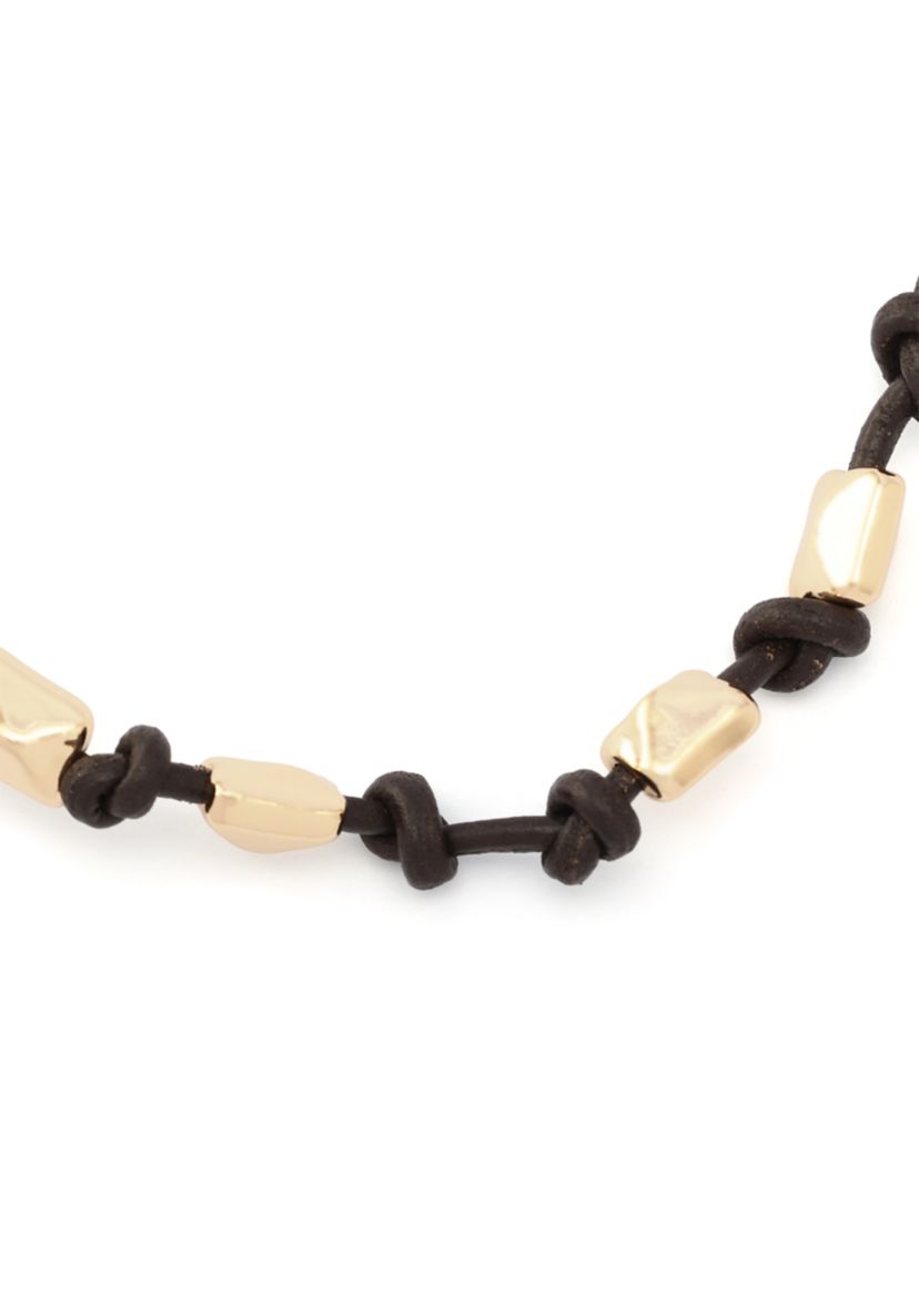 Heirloom Charms Pyramid Woven Collar Necklace