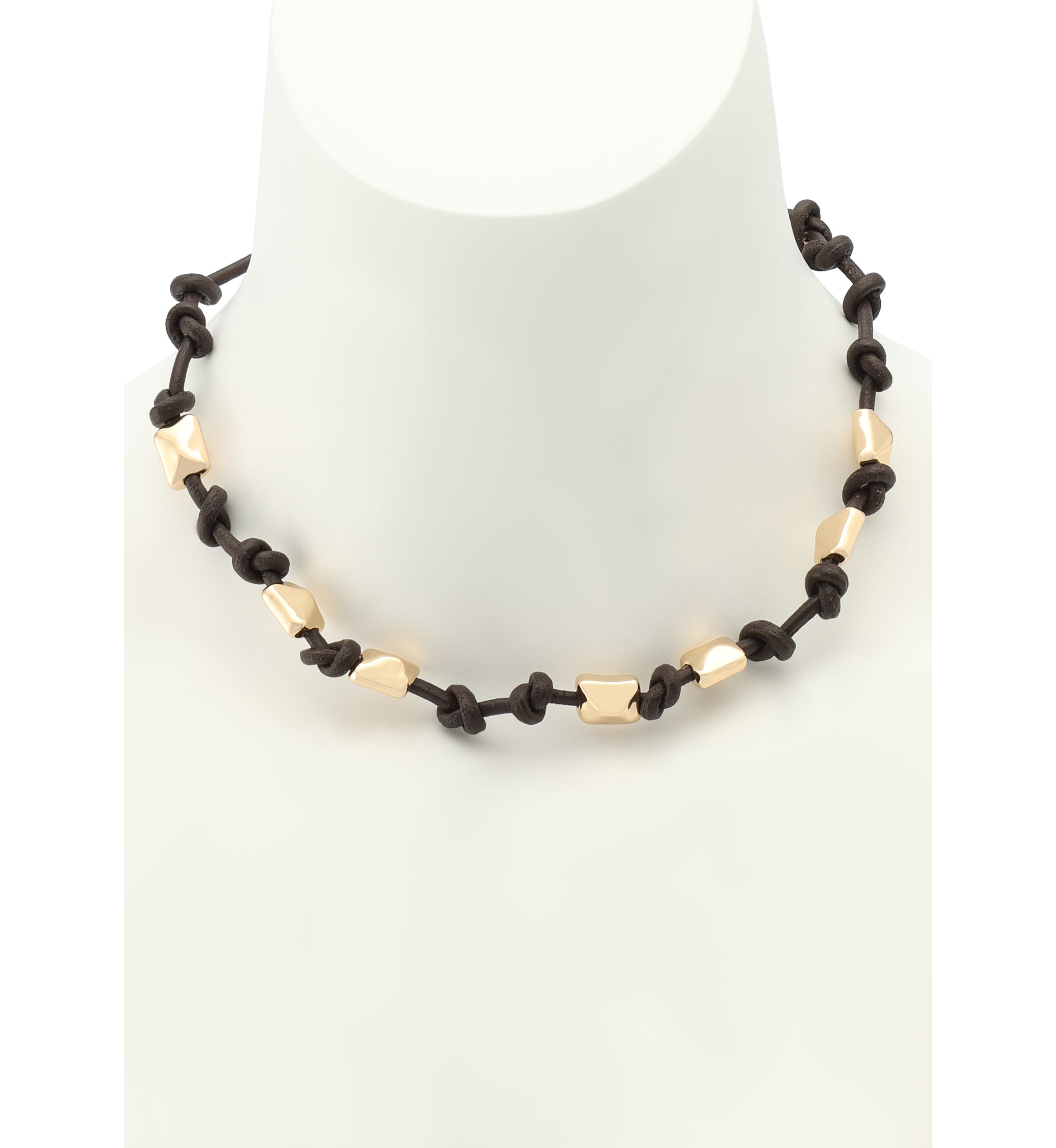Heirloom Charms Pyramid Woven Collar Necklace