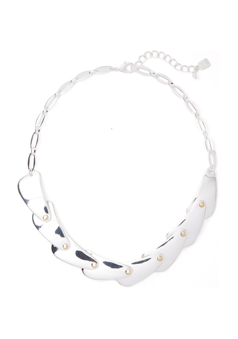 Leaf Layered Bib Frontal Necklace