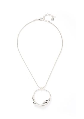 Robert Lee Morris Soho Sculpted Link Pendant Necklace, Silver, 17 in