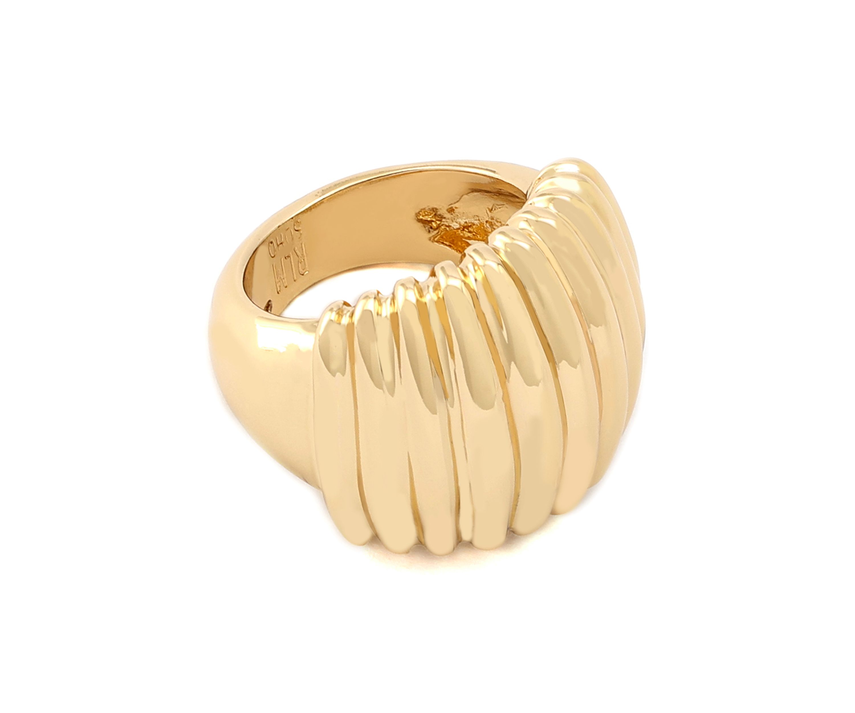 Ribbed Tube Band Ring