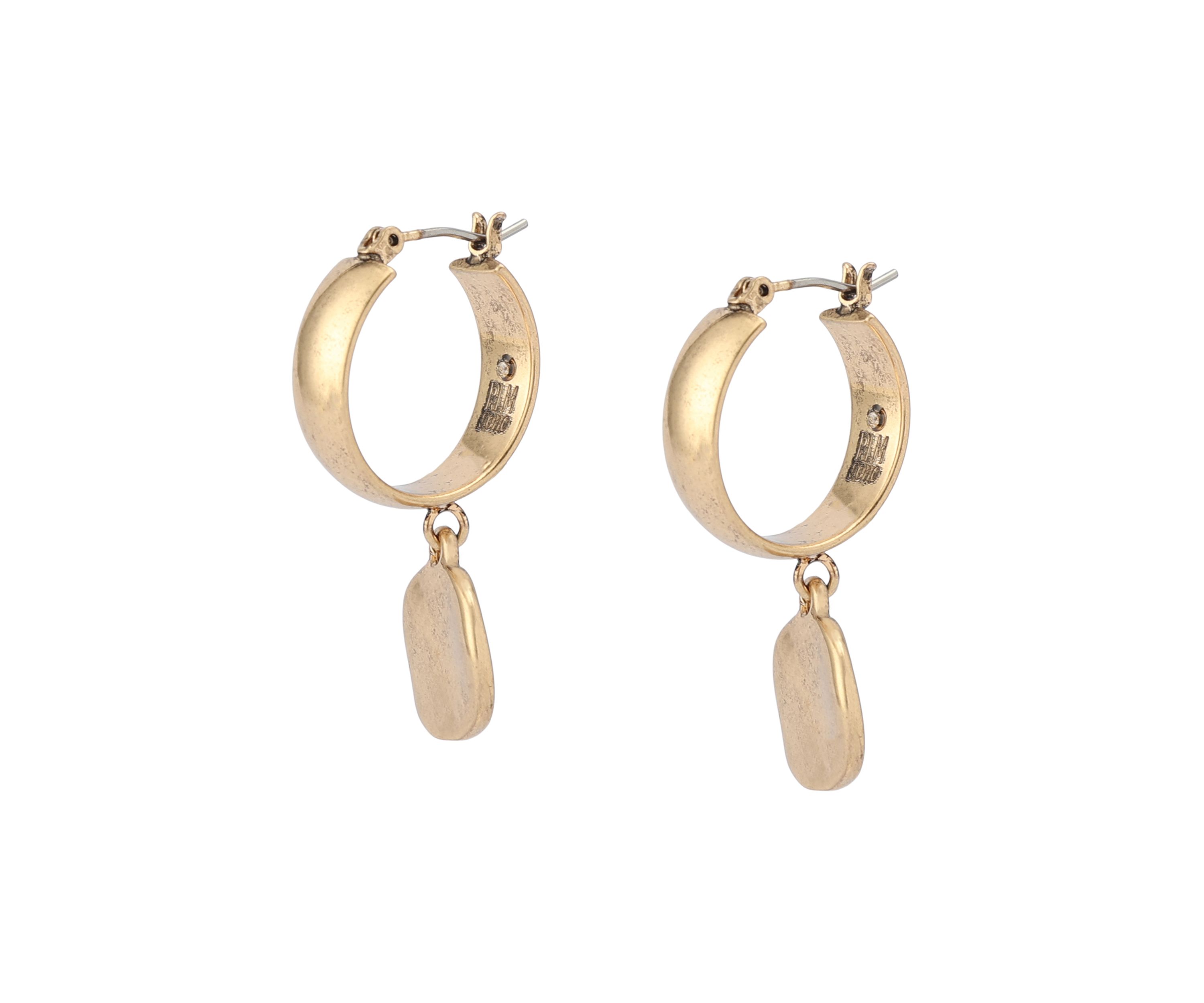 Heirloom Charms Disc Huggie Earrings