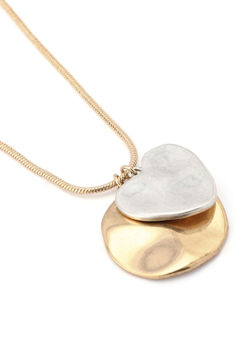 Heirloom Charms Mixed Coin Pendant Necklace