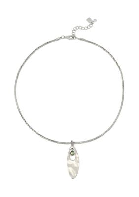 Robert Lee Morris Soho Abalone Pendant Necklace, 16 in