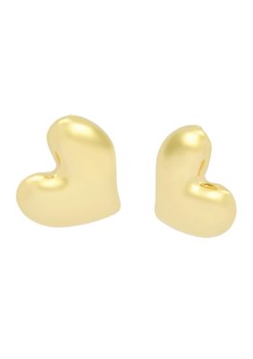Robert Lee Morris Soho Heart Clip Earrings
