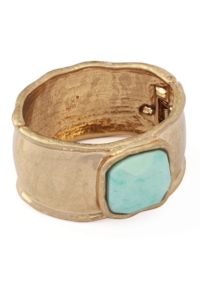 Robert Lee Morris Soho Turquoise Stone Bangle Bracelet | Belk