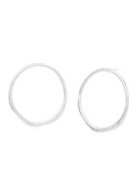 Robert Lee Morris Soho Sculpted Medium Circle Post Earrings