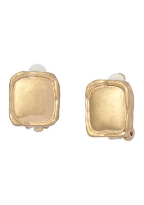 Robert Lee Morris Soho Square Clip-On Earrings