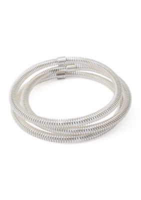 Robert Lee Morris Soho Coiled Bangle Bracelet Set