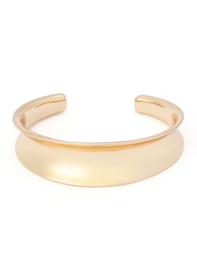 Robert Lee Morris Soho Concave Cuff Bracelet, Gold