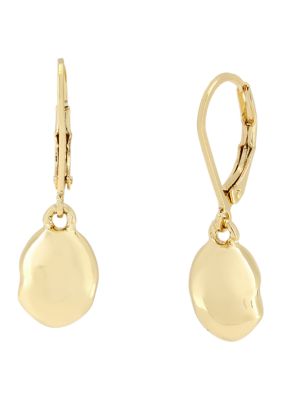 Robert Lee Morris Soho Charm Gold Tone Drop Earrings