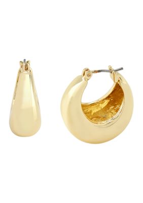 Robert Lee Morris Soho Chubby Huggie Earrings, Gold