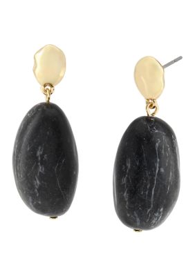 Robert Lee Morris Soho Onyx Stone Drop Earrings