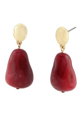 Robert Lee Morris Soho Jasper Stone Drop Earrings