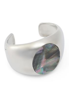 Robert Lee Morris Soho Mother of Pearl Bangle Bracelet, Black