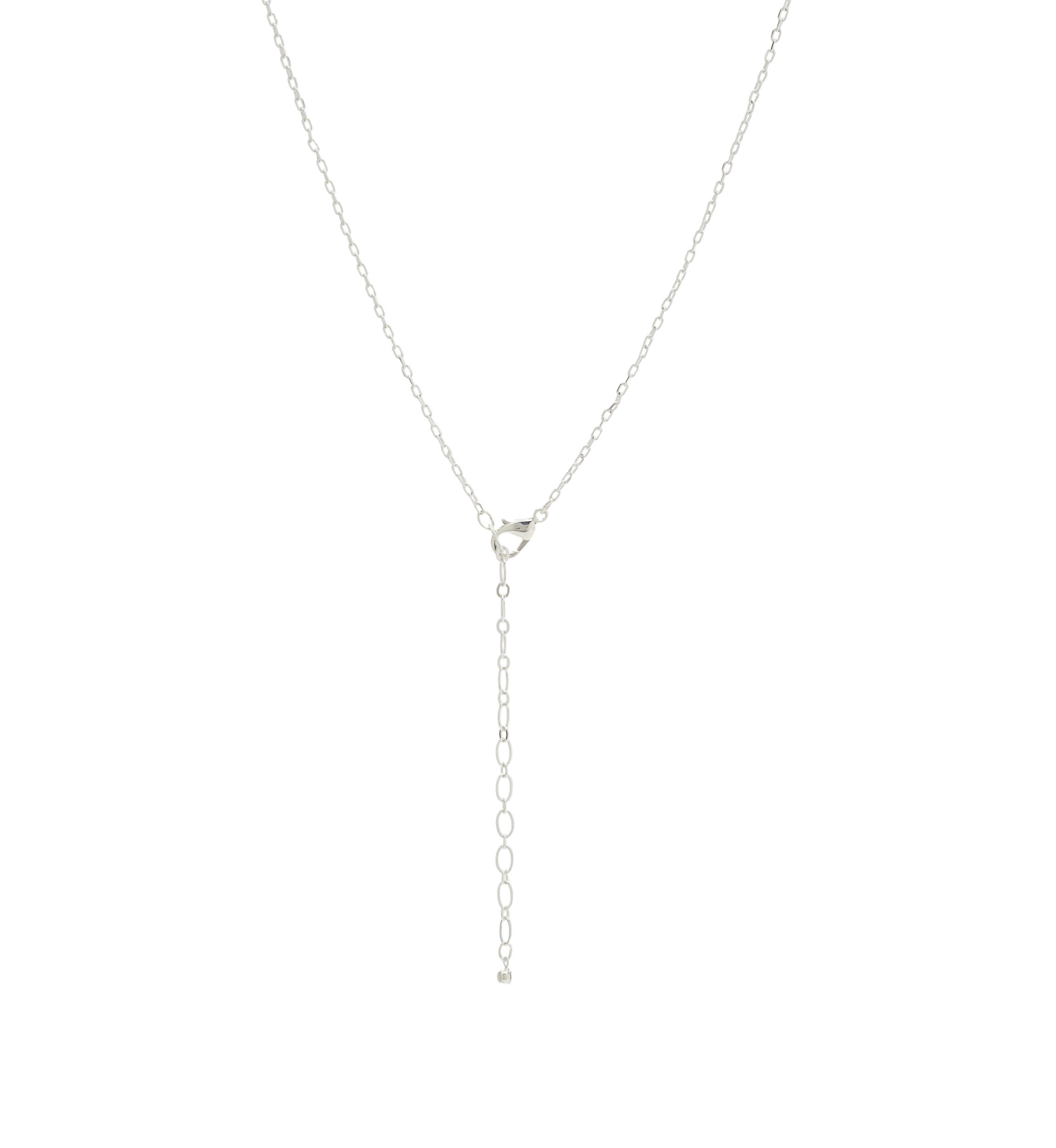 Pacific Opal Silver Crystal Necklace
