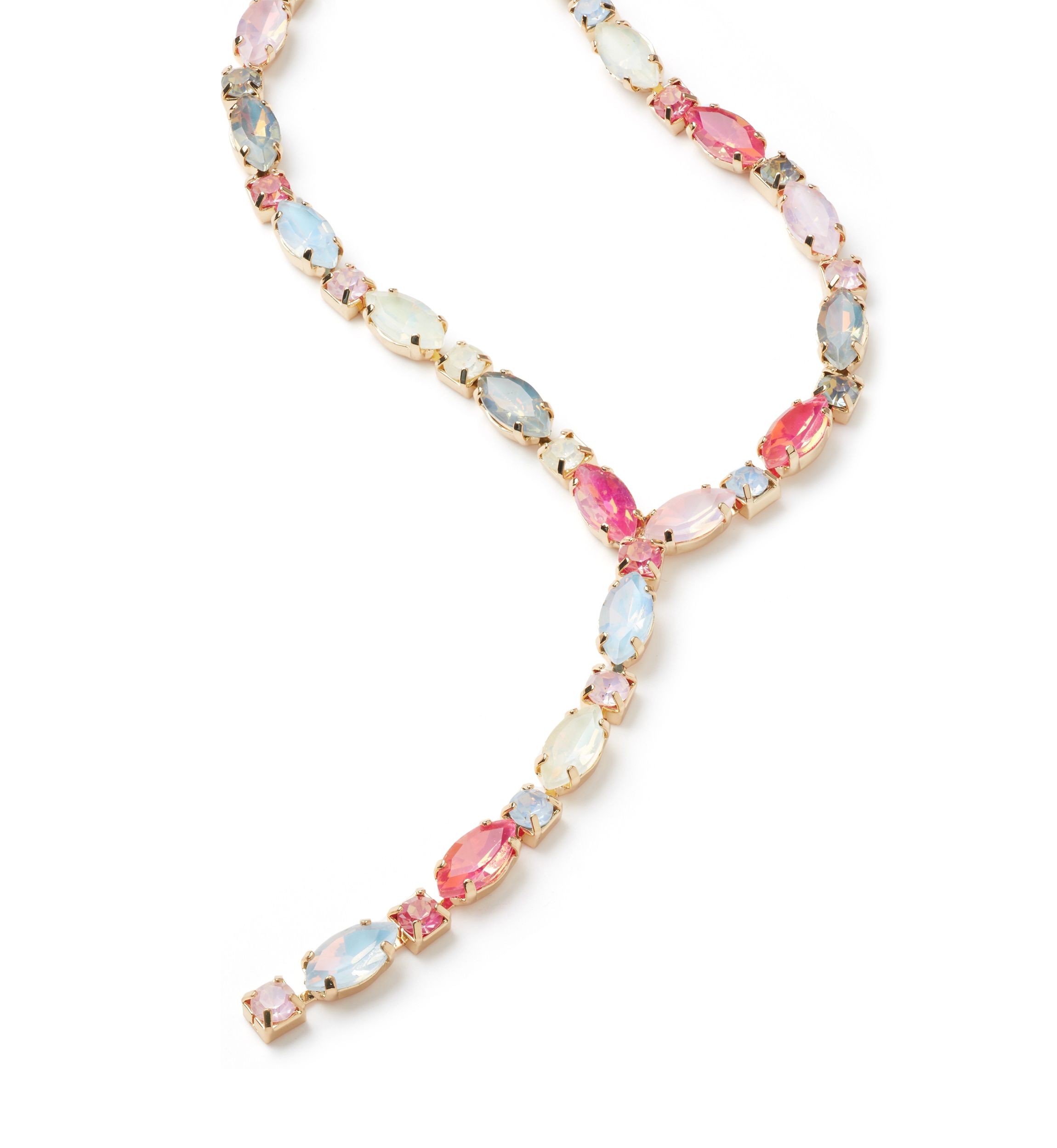 Multi Fancy Y Necklace