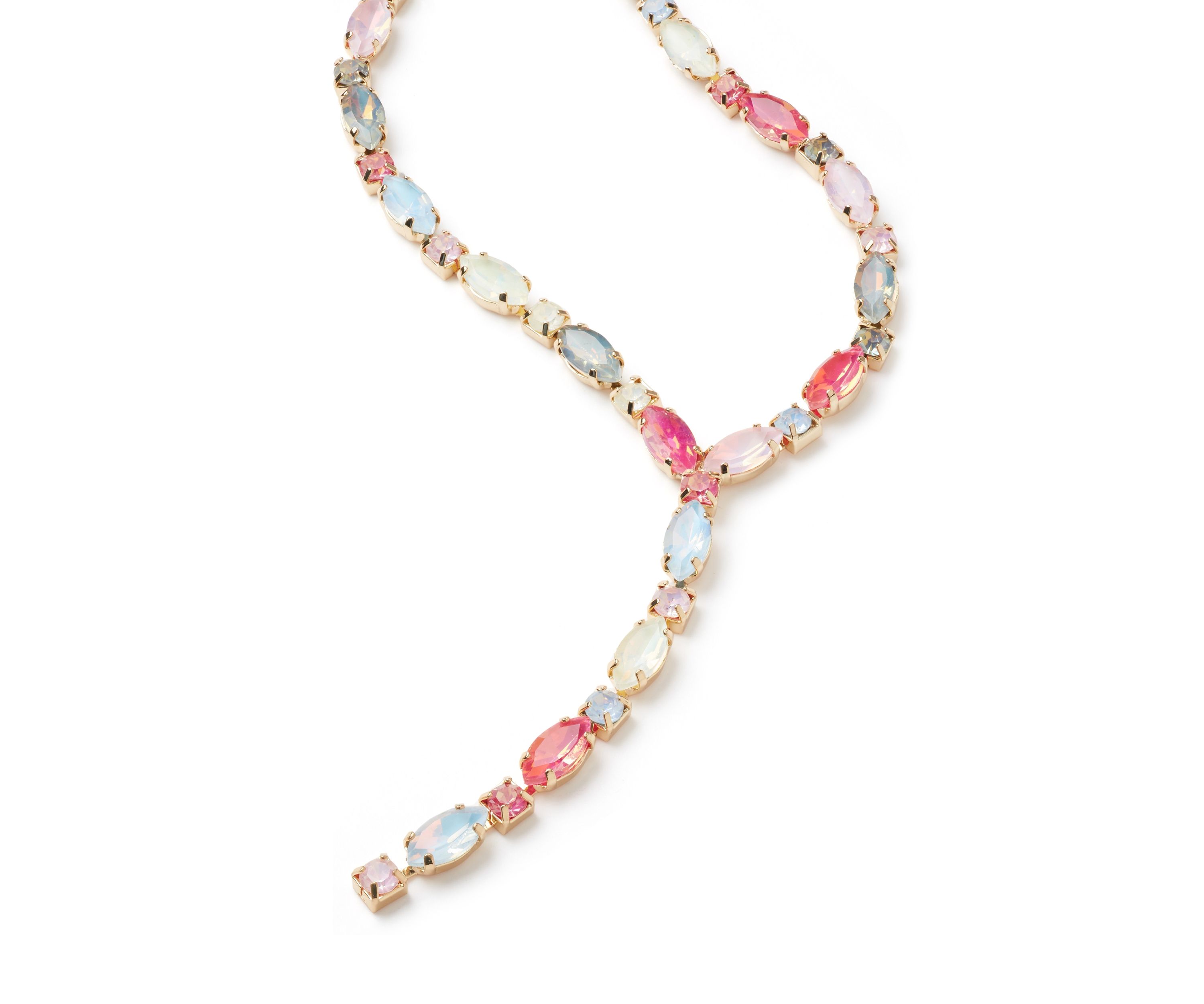 Multi Fancy Y Necklace