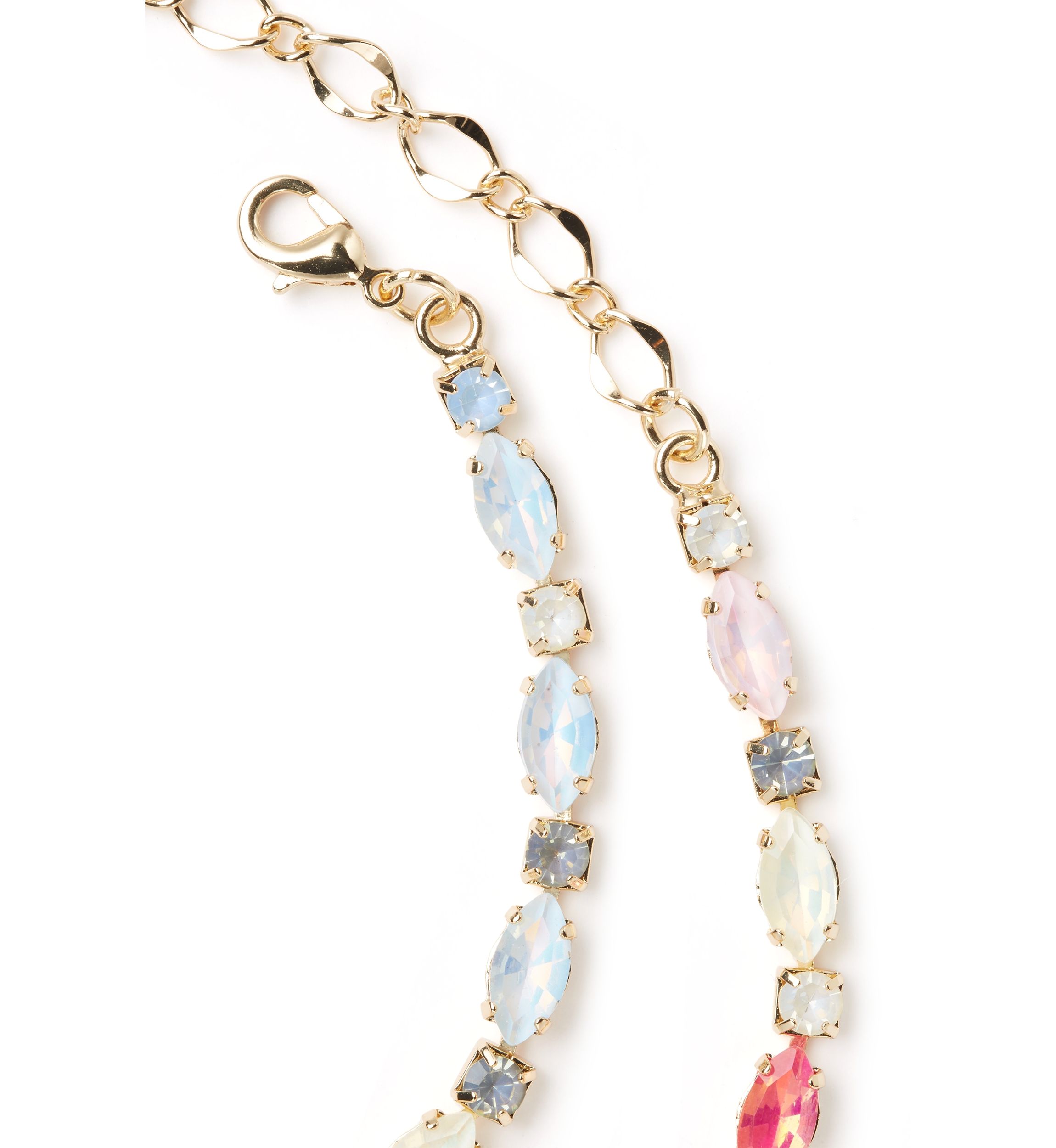 Multi Fancy Y Necklace