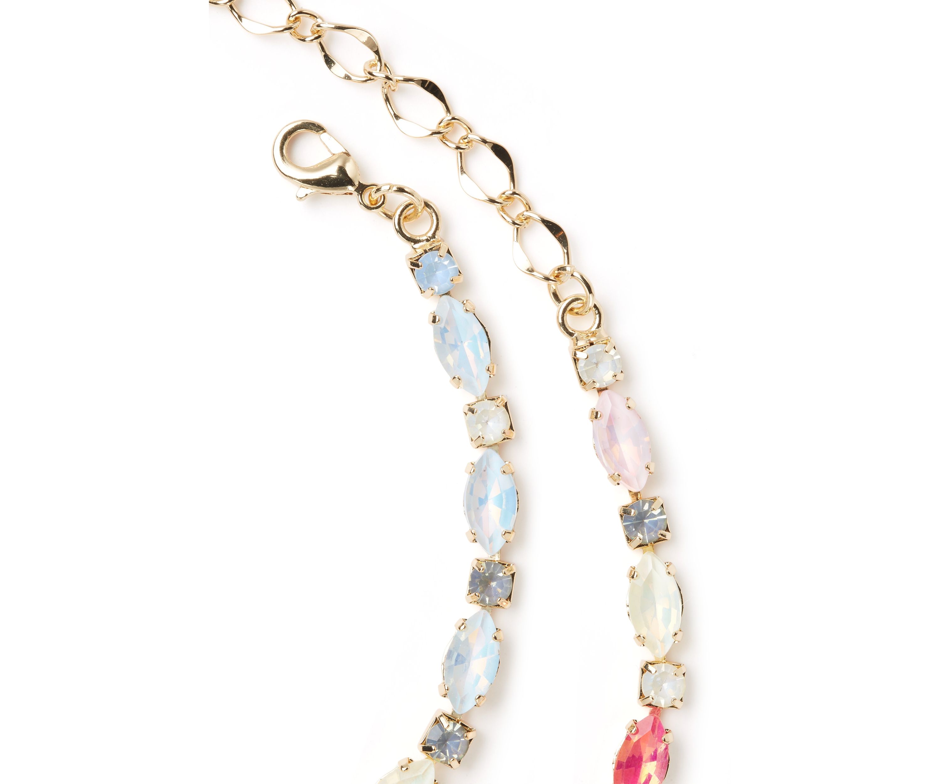 Multi Fancy Y Necklace