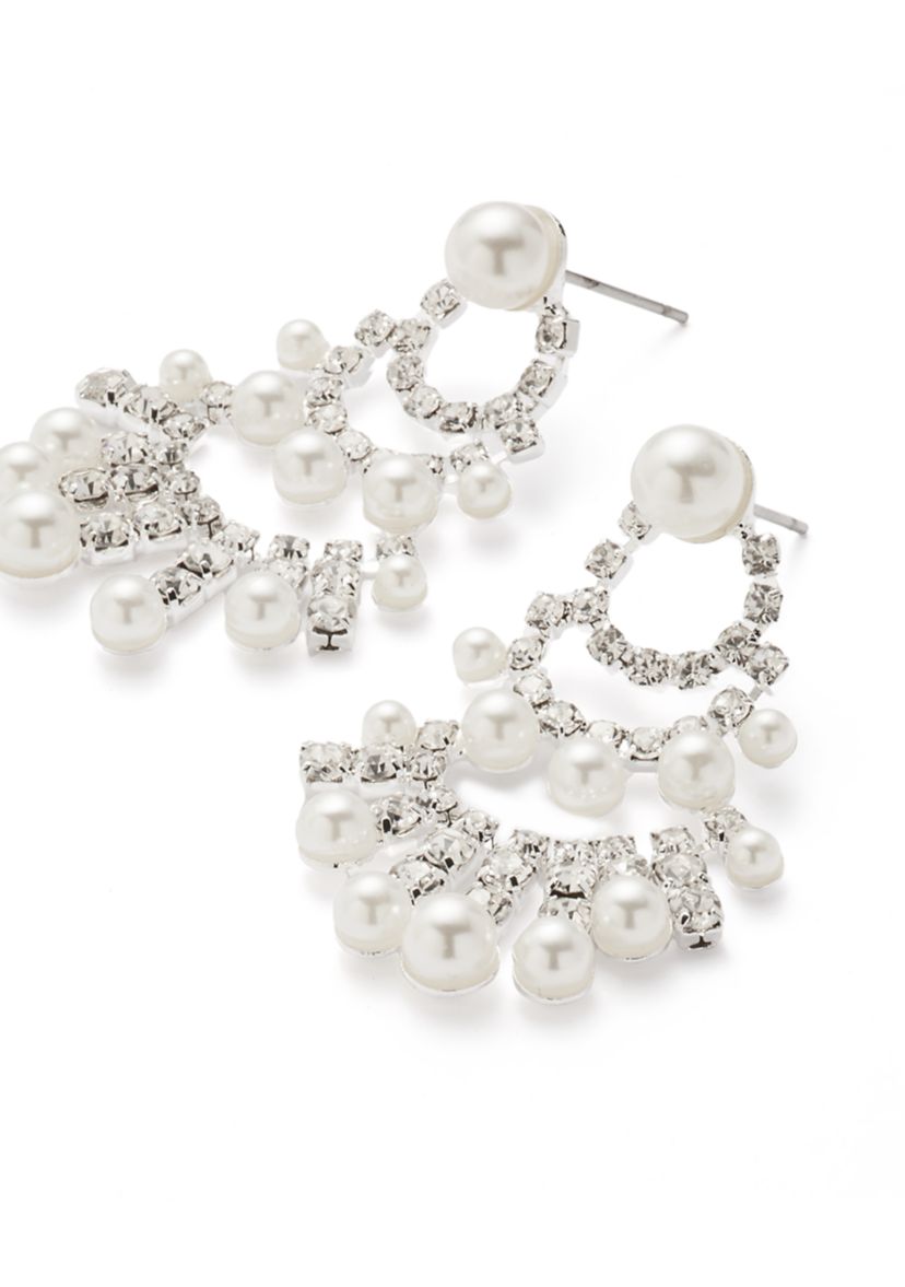 Silver Tone Pretty Princess Chandelier Earrings