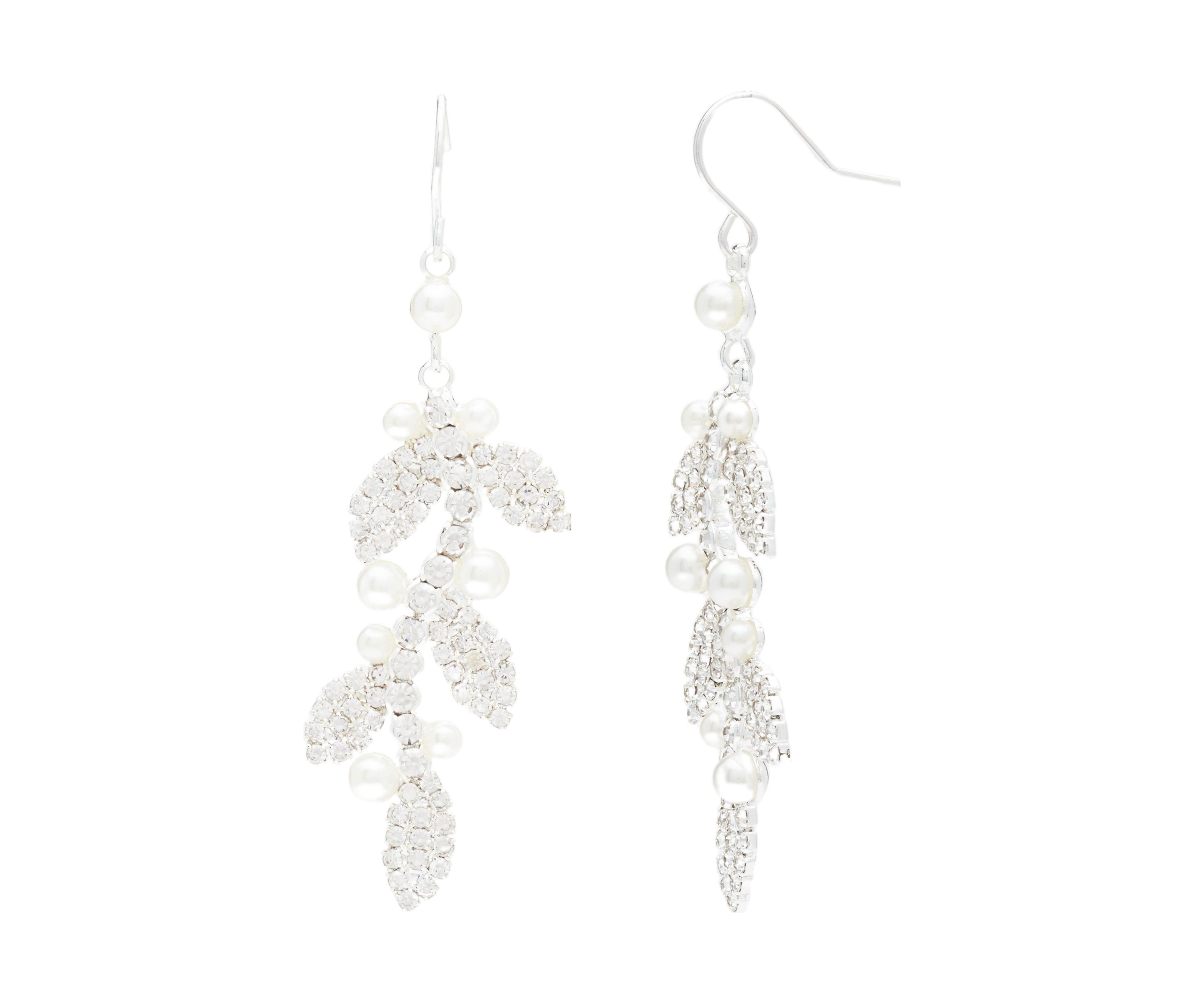 Crystal Vine Drop Earrings